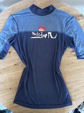 Quicksilver Rash Guard Black Short Sleeve UV Swim Shirt
