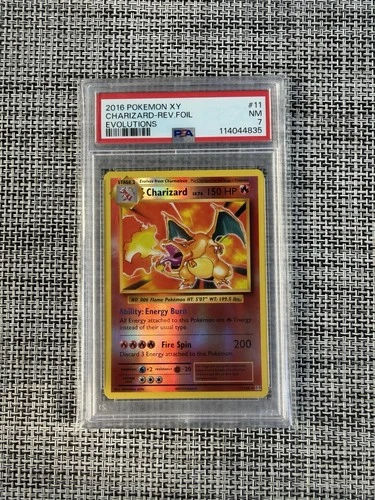 Charizard 11/108 Evolutions Reverse Holo PSA 7