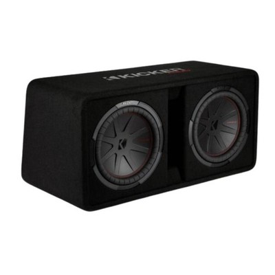 Open Box Kicker 48DCWR122 Dual 12'' Ported Enclosure CompR Sub w/ 2000W Peak
