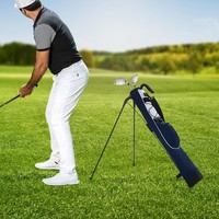 Waterproof Golf Stand Bag 5-Way Divider with Cooler Pocket & Auto-Leg System