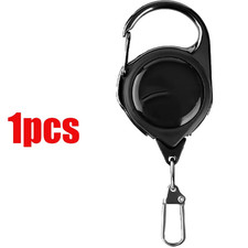 Retractable Heavy Duty Pull Reel Carabiner Strong Steel Wire Rope Buckle Spring