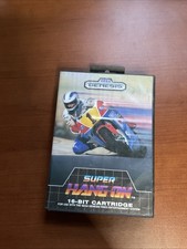 Sega Genesis Super Hang-On 1989 Case, Game, Manual