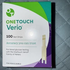One Touch Ultra Glucose Blood Test Strips 100x Exp 11/30/2026