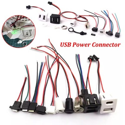 TYP-C USB Stromanschluss Wasserdicht Buchse Schnellladeanschluss Panel Halterung