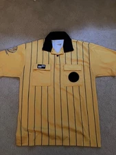 Official Sports Soccer Referee Jersey - Yellow - Adult Medium - Great condition