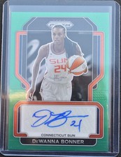 2022 Panini Prizm WNBA DeWanna Bonner Green Parallel SG-DWB Auto Connecticut Sun