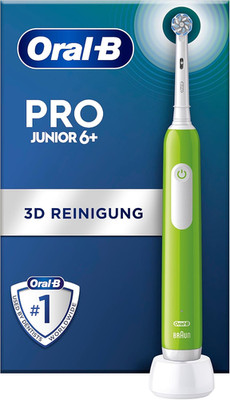 Oral-B Pro Junior Elektrische Zahnbürste Kinder 6+ Grün Drucksensor Timer Neu