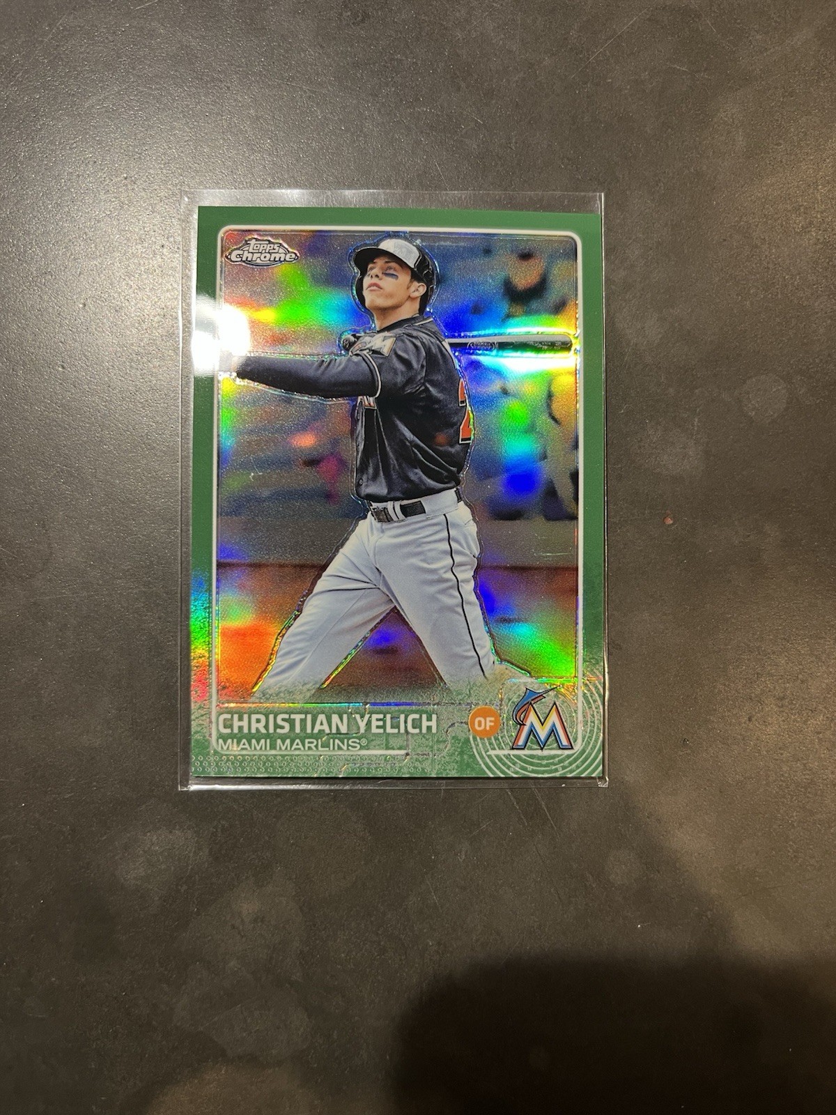 2015 Topps Chrome - Christian Yelich #48 Green Refractor /99