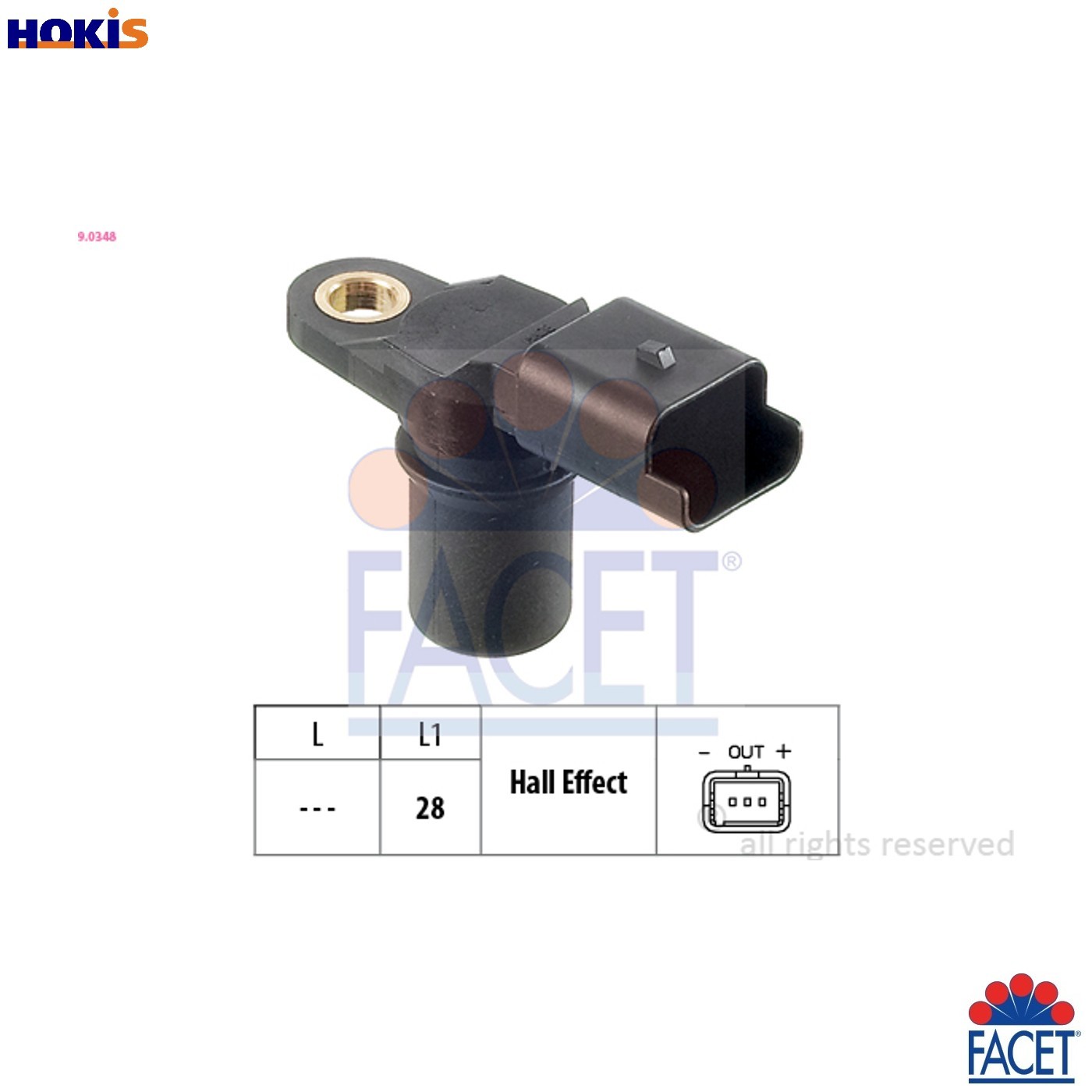 SENSOR RPM 9.0348 FOR RENAULT K9K710/702 1.5L 4cyl KANGOO Express