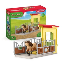 Schleich Farm World, Horse Toys for Girls and Boys, Horse Stall Set with Icel...