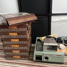 Vintage Prinz Concord IQ Automatic Projector & 7 Magazines