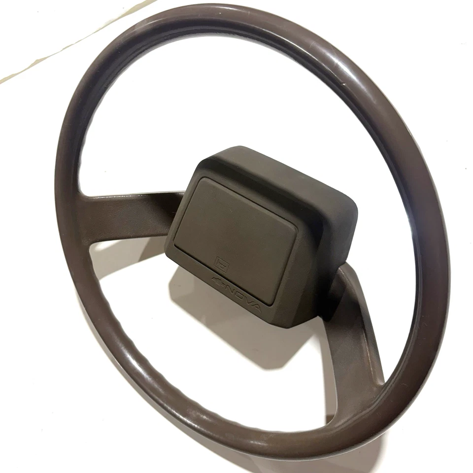 1980-1990 Toyota steering wheel w/horn pad (OEM) Van (Chevy Nova 1983-1988) - Image 2 of 4