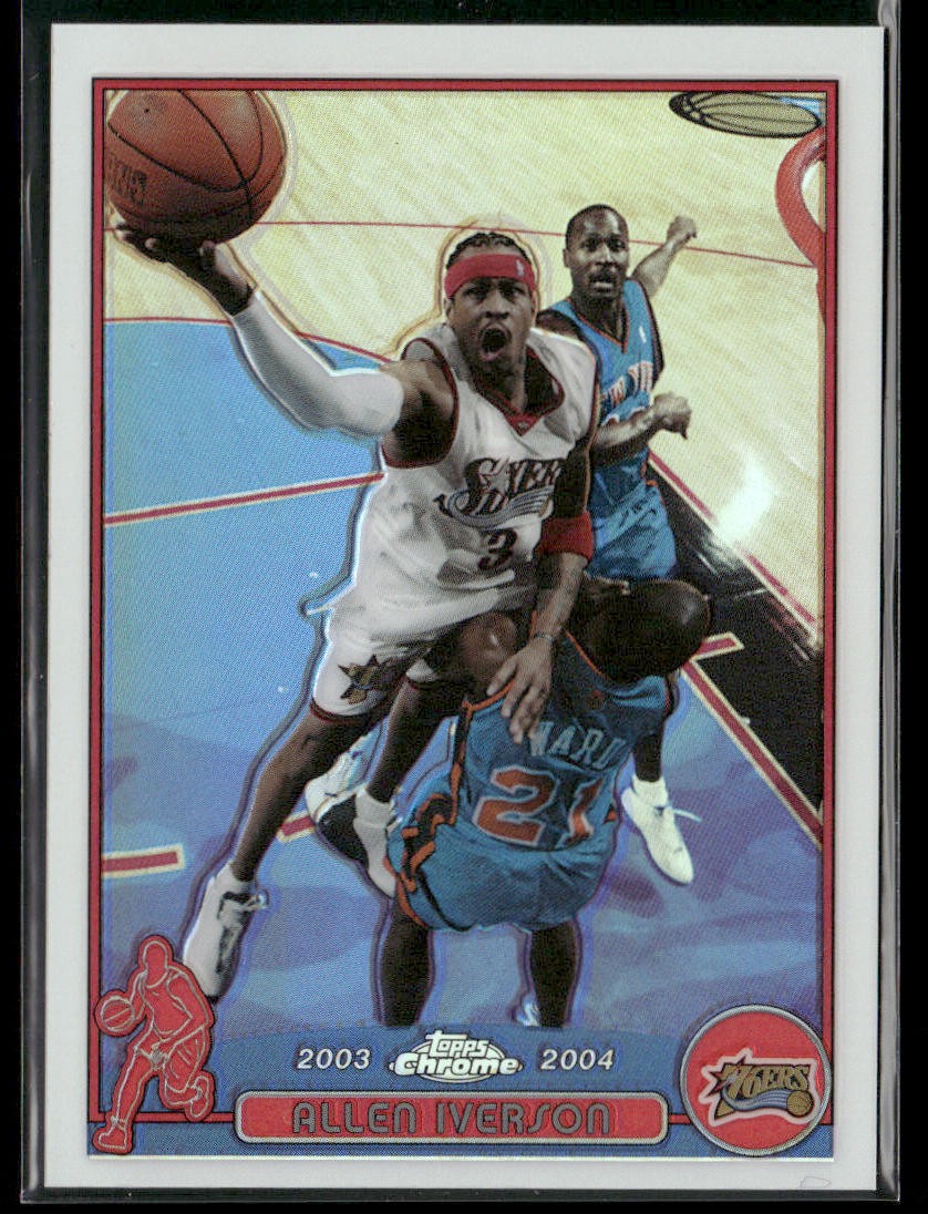 2003-04 Topps Chrome Allen Iverson #3 Refractor