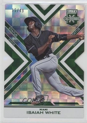 2016 Panini Elite Extra Edition Status Emerald Die-Cut 15/49 Isaiah White 0c6
