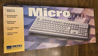 Micro 2000 Windows 95 White Keyboard MICRO INNOVATIONS New Open Box
