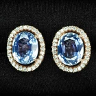 Luminous Cornflower Blue Sapphire 8.80Ct 925 Sterling Silver Handmade Earrings