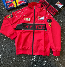 [Puffer] Giacca Racing F1 Ferrari Scuderia Bomber Vintage Nero Rosso Taglia M