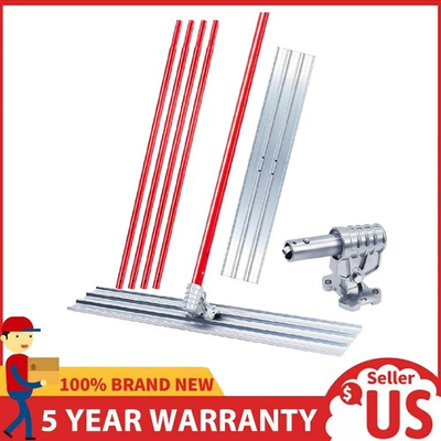 #ad 48quot; x 8quot; Magnesium Bull Float Concrete Tool Kit Aluminum Square End 4 Handles $95.94