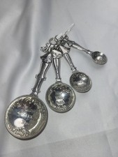 GANZ 4 Pc Measuring Spoon Set Angel Design 1/4 Tsp to 1 Tbsp