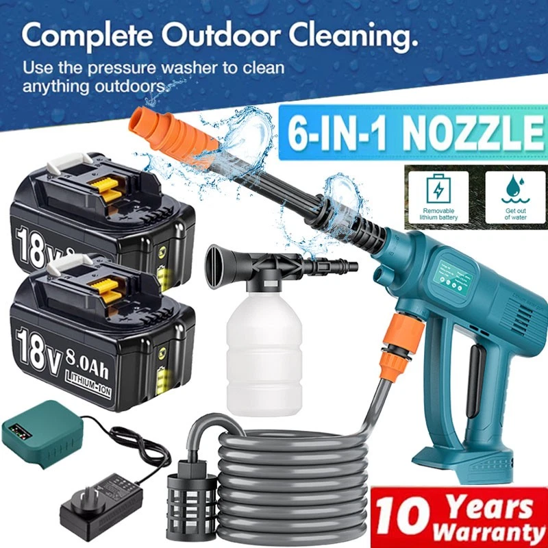 MARKENLOS Für Makita 18V Akku Hochdruckreiniger Autowäsche Druckreiniger Spritzpistole DHL