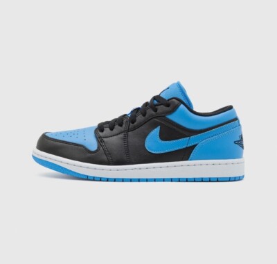 Nike Air Jordan 1 Low Blau Schwarz 44,5 Neu OVP Sneaker 553558-041