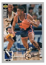 1994-95 COLLECTOR'S CHOICE SILVER SIGNATURE HUBERT DAVIS CARD #144  **NM-MT**