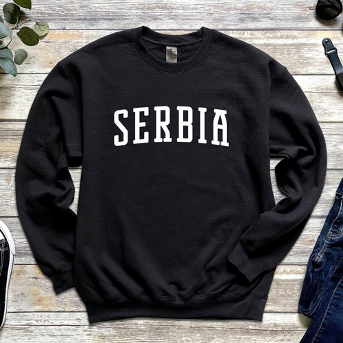 Serbien Sweatshirt | Serbien Rundhalsausschnitt Sweatshirt - Bild 2 von 9