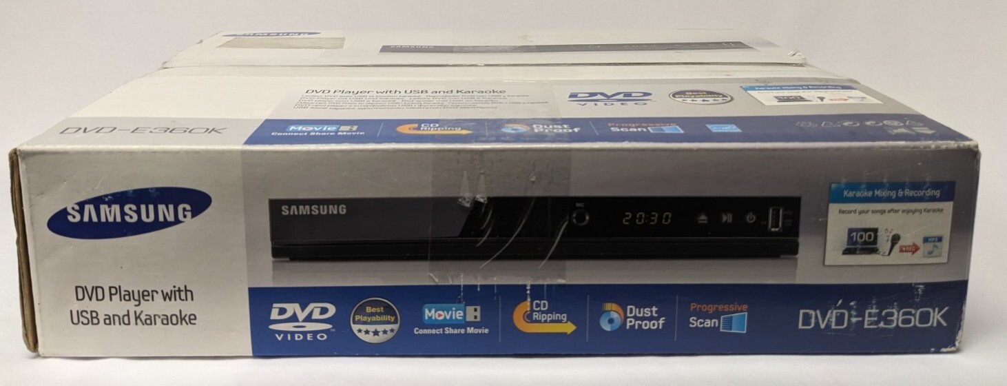 Samsung DVDE360K Region Free DVD Player eBay