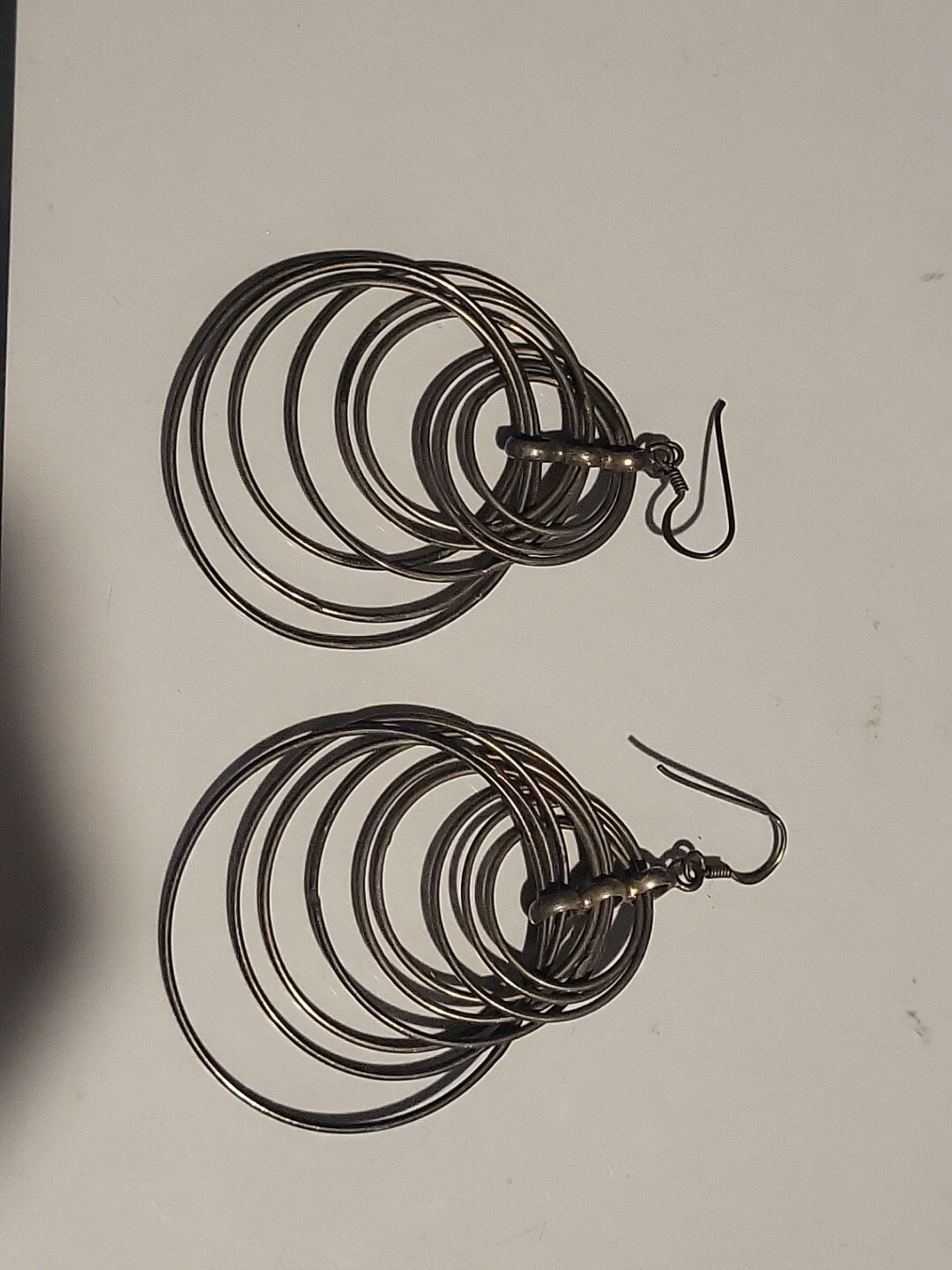 Multi-Layer  Sterling Silver Circle Round Tassel … - image 1