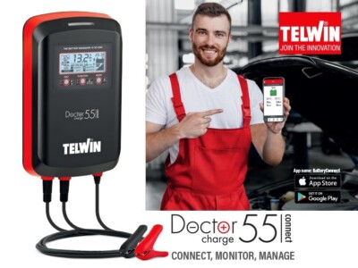 Telwin Doctor Charge 55 Connect Ladegerät 6-24V  Batterieladegerät Auto Booster
