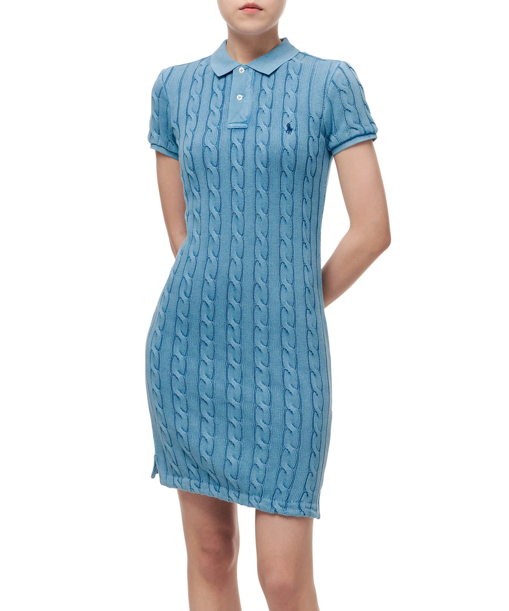 Genuine Polo Ralph Lauren Cable Knit Dress -Blue