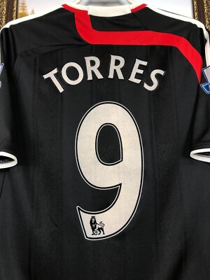Liverpool Third football shirt 2007 Soccer #9 Torres Adidas Jersey