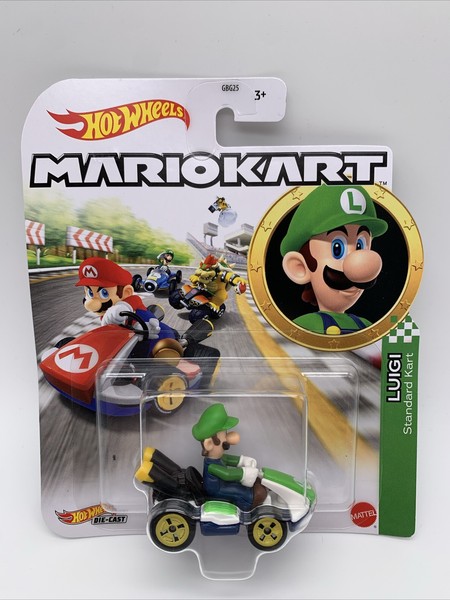Hot Wheels Mario Kart Luigi Standard Kart 1:64 Mario Movie Nintendo Spielzeug-image