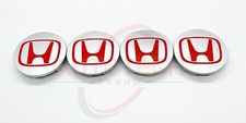 Silverred Honda Set Of 4 Wheel Center Caps 69mm Silverred Honda Set Of 4 Wheel Center Caps 69mm