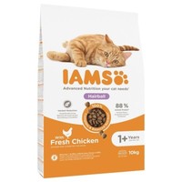 Iams Hairball Adult Huhn Trockenfutter Katze 10Kg Advanced Nutrition