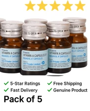 Aquasol A Capsule 25000 IU Vitamin A Deficiency Skin Eyes 2026 Pack of 5