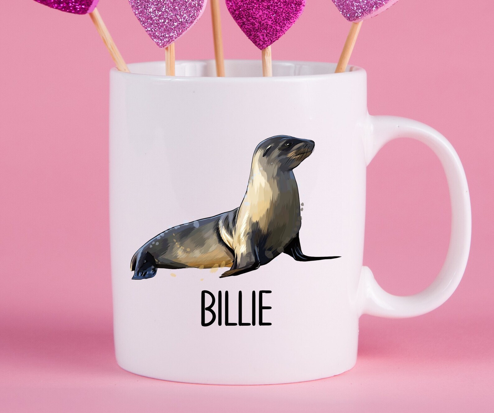 パーソナライズされたシーライオンマグシーライオンギフトアイデアシーライオンカップギフト