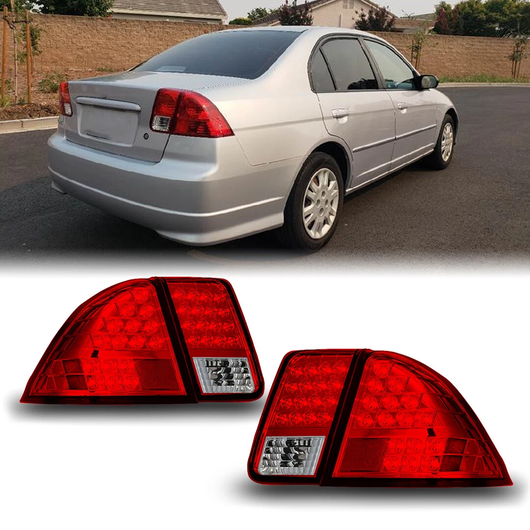 人気 Tail light 2001-2003ホンダシビック2drクーペのみのペアクロームアルテッツァテールライトのセット Set of Pair Chr テールライト IPCW CWT-733B4 Pair of Bermuda Black Euro Tail Lights for 99-00 Honda Civic IPCW CWT-733B4ホンダシビック99-00用バミューダブラックユーロテールライトペア