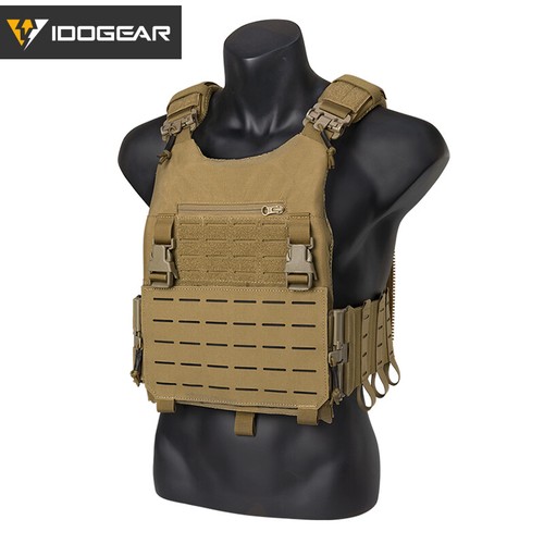 IDOGEAR Plate Carrier Tactical Vest Quick Release & Laser Cut MOLLE Panel Gear - Picture 9 of 18