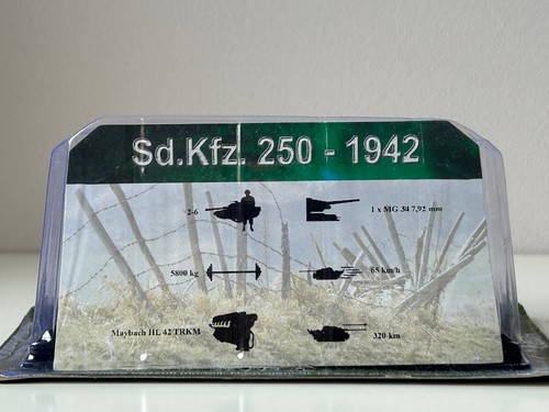 Sd.Kfz.250 1942 Wehrmacht Nazi Germany Military Car Tank Model Diecast 1:72 - Picture 16 of 16