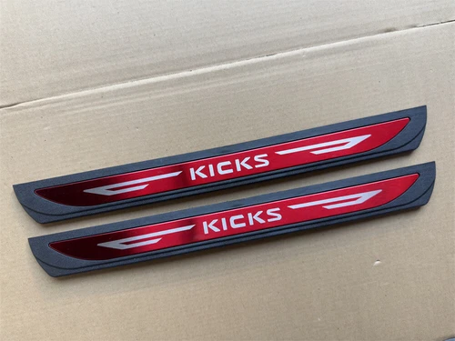 For Nissan Kicks Accessories Car Door Scuff Sill Cover Panel Step Protector Trim - Picture 75 of 92