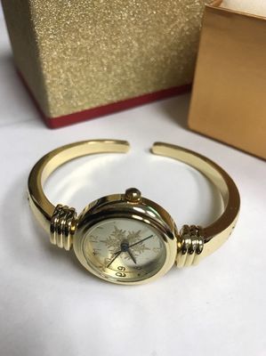 Macy's Holiday Lane Women's Gold Snowflake Watch
