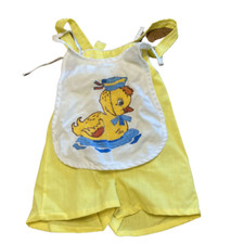 Vintage Sears Baby One-Piece Outfit Duck Yellow