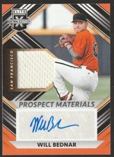 2022 Panini Elite Extra Edition Prospect Materials Signatures Will Bednar