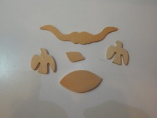 Wood crafting pieces, 5 Misc. shapes