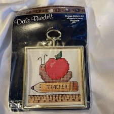 Dale Burdett Cross Stitch Teacher , Pencil, Apple On A Worm CM835