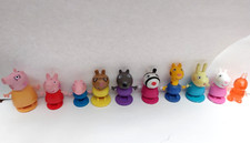JOUET LOT FIGURINE PEPPA PIG AVEC socle sans ACCESSOIRE PVC NON ARTICULÉ TÉLÉ TV