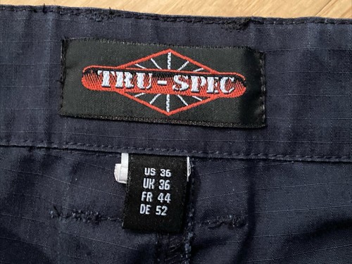 TRU SPEC Tactical Military Cargo Blue Work Flat Pants Mens TAG 36 Fits 35 x 26 - Picture 6 of 12