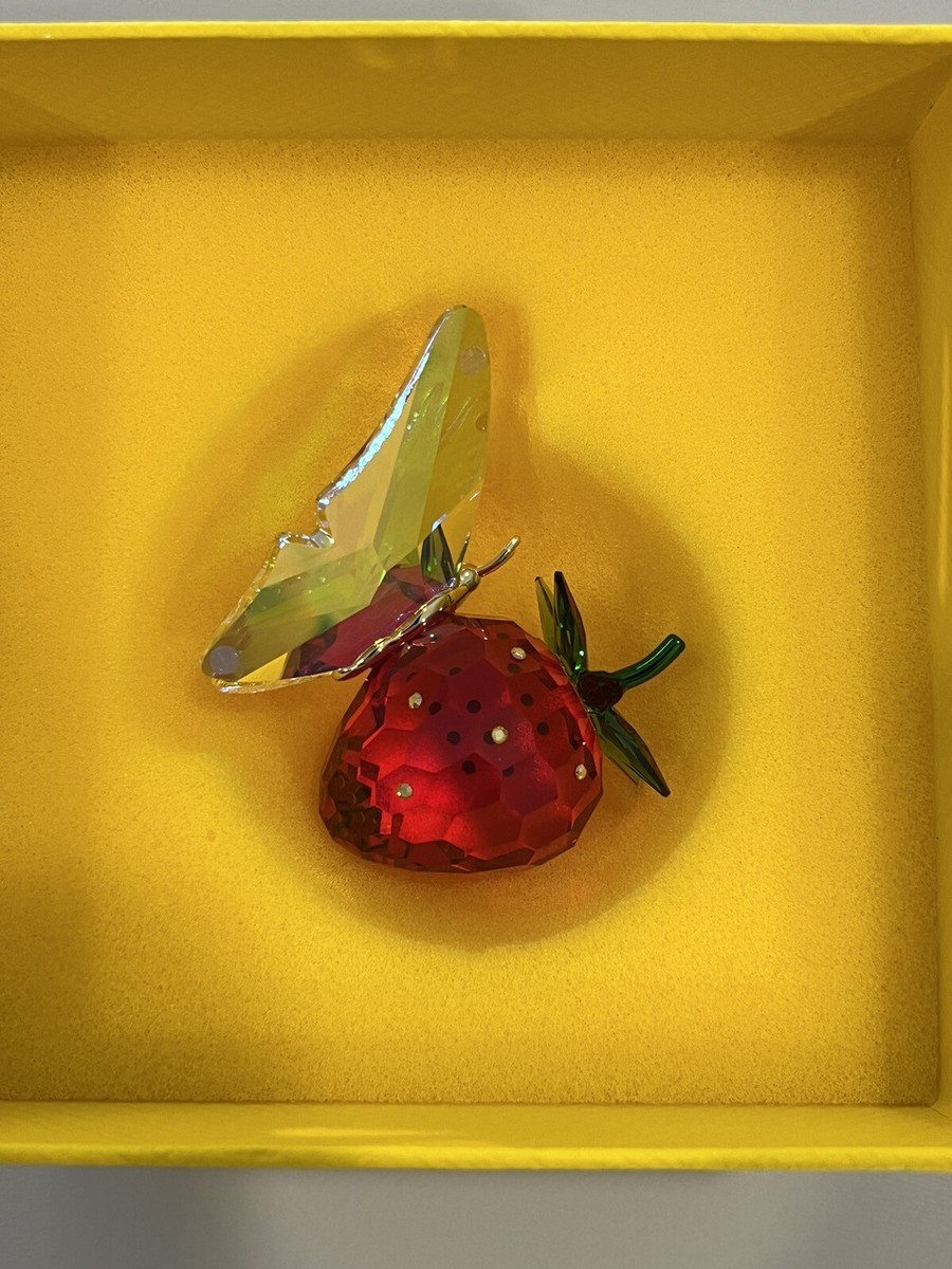 Swarovski Crystal IDYLLIA Butterfly and Strawberry 5666846 | eBay