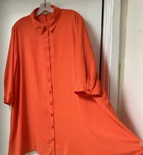 Joan Vaas Pumpkin/Orangish Tunic Sz OX New